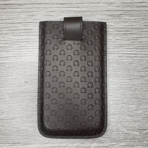 Omega logo stamped phone case or card holder